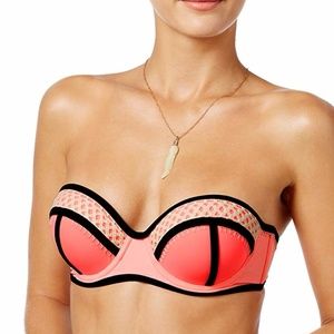 California Waves Push-Up Bustier Bikini Top